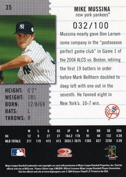 2005 Leaf Century - Post Marks Silver #35 Mike Mussina Back