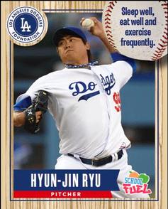 2014 Driftwood Dairy Los Angeles Dodgers #NNO Hyun-Jin Ryu Front