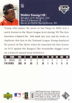 2006 Upper Deck #55 Walter Young Back
