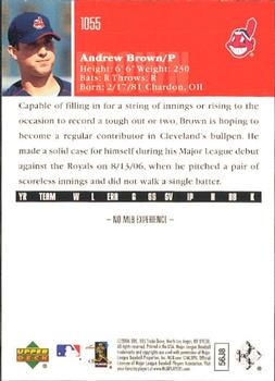 2006 Upper Deck #1055 Andrew Brown Back