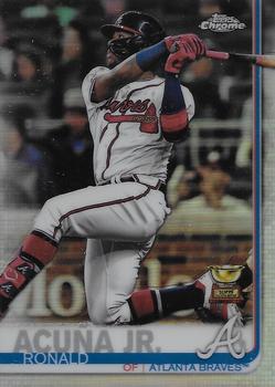 2019 Topps Chrome #117 Ronald Acuna Jr. Front