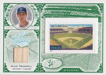 2005 Leaf Century - Stamps Material Legendary Fields #S-61 Alan Trammell Front