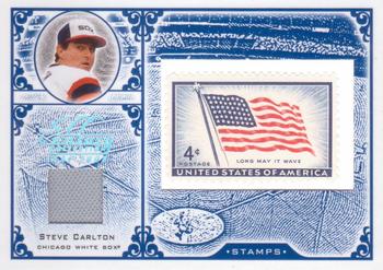 2005 Leaf Century - Stamps Material USA Flag #S-29 Steve Carlton Front