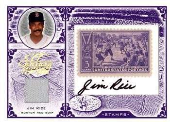 2005 Leaf Century - Stamps Signature Material Centennial #S-50 Jim Rice Front