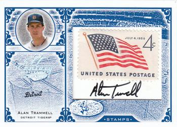 2005 Leaf Century - Stamps Signature USA Flag #S-61 Alan Trammell Front