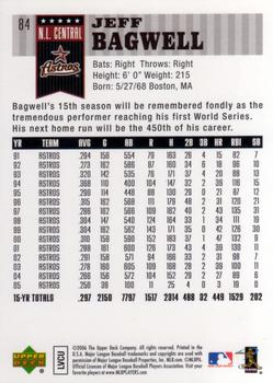 2006 Upper Deck First Pitch #84 Jeff Bagwell Back