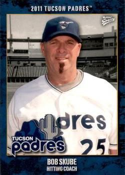 2011 MultiAd Tucson Padres #3 Bob Skube Front