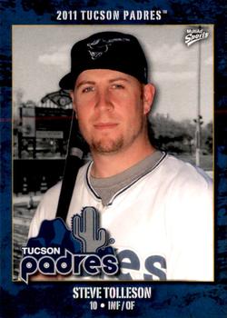 2011 MultiAd Tucson Padres #36 Steve Tolleson Front