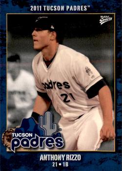 2011 MultiAd Tucson Padres #34 Anthony Rizzo Front