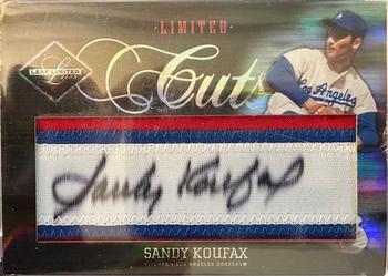 2005 Leaf Certified Materials - Certified Cuts Material Blue #CC-4 Sandy Koufax Front
