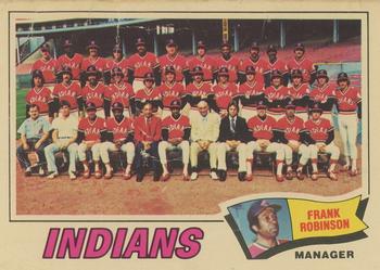 1977 Topps - Team Checklists #18 Cleveland Indians / Frank Robinson Front