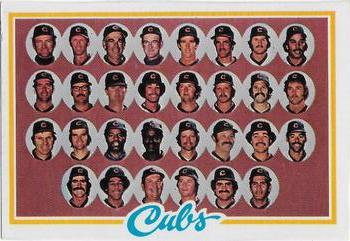 1978 Topps - Team Checklists #302 Chicago Cubs Front