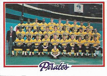 1978 Topps - Team Checklists #606 Pittsburgh Pirates Front