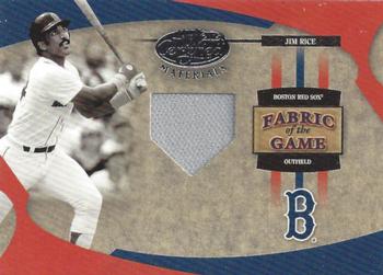 2005 Leaf Certified Materials - Fabric of the Game #FG-61 Jim Rice Front