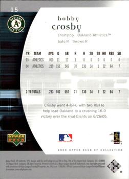 2005 SP Collection - 2005 SP Authentic #15 Bobby Crosby Back