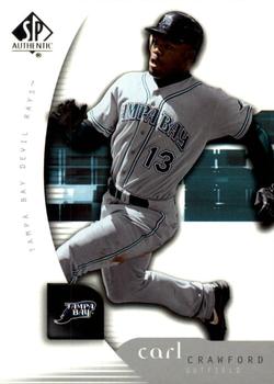 2005 SP Collection - 2005 SP Authentic #18 Carl Crawford Front