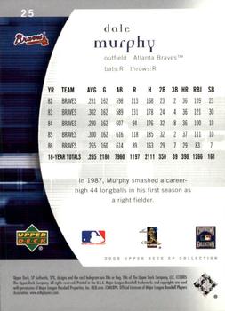 2005 SP Collection - 2005 SP Authentic #25 Dale Murphy Back