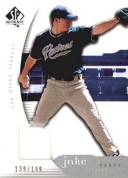 2005 SP Collection - SP Authentic Materials #45 Jake Peavy Front