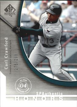 2005 SP Collection - SP Authentic Honors #SH-CC Carl Crawford Front