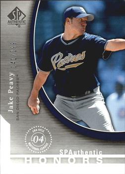 2005 SP Collection - SP Authentic Honors #SH-JP Jake Peavy Front