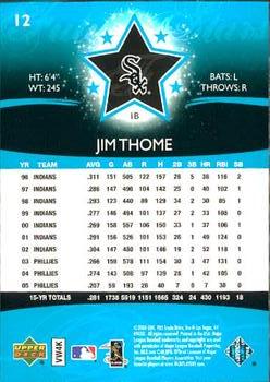 2006 Upper Deck Future Stars #12 Jim Thome Back