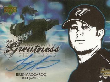 2006 Upper Deck Future Stars #107 Jeremy Accardo Front