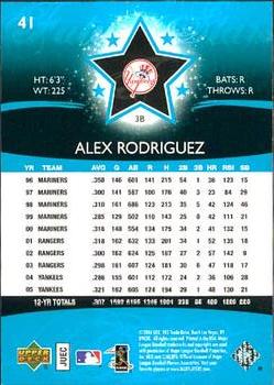 2006 Upper Deck Future Stars #41 Alex Rodriguez Back