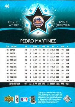 2006 Upper Deck Future Stars #46 Pedro Martinez Back