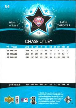 2006 Upper Deck Future Stars #54 Chase Utley Back