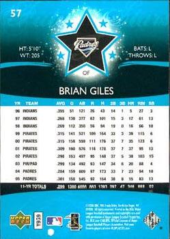 2006 Upper Deck Future Stars #57 Brian Giles Back