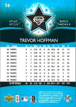2006 Upper Deck Future Stars #58 Trevor Hoffman Back