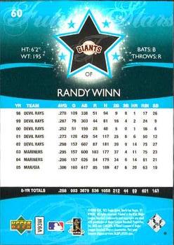 2006 Upper Deck Future Stars #60 Randy Winn Back