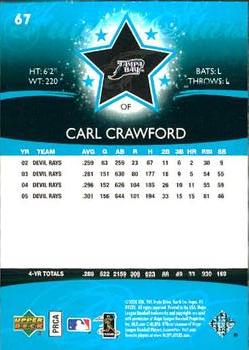 2006 Upper Deck Future Stars #67 Carl Crawford Back
