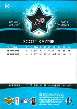 2006 Upper Deck Future Stars #68 Scott Kazmir Back