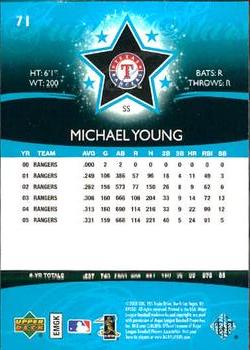 2006 Upper Deck Future Stars #71 Michael Young Back
