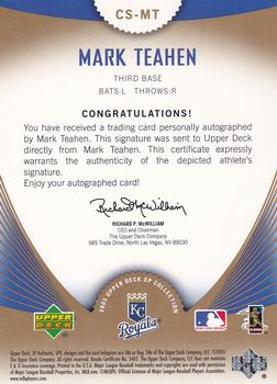 2005 SP Collection - SP Collection of Stars Signatures #CS-MT Mark Teahen Back