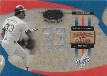 2005 Leaf Certified Materials - Fabric of the Game Jersey Number #FG-38 Eddie Murray Front