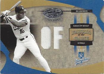 2005 Leaf Certified Materials - Fabric of the Game Position #FG-10 Bo Jackson Front