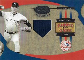 2005 Leaf Certified Materials - Fabric of the Game Prime #FG-91 Phil Niekro Front
