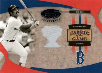 2005 Leaf Certified Materials - Fabric of the Game Reward #FG-61 Jim Rice Front