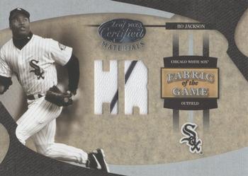 2005 Leaf Certified Materials - Fabric of the Game Stats #FG-9 Bo Jackson Front