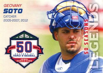 2018 Choice Iowa Cubs 50 Seasons Legends #6 Geovany Soto Front