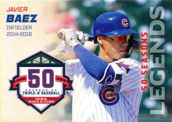 2018 Choice Iowa Cubs 50 Seasons Legends #16 Javier Baez Front