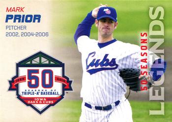 2018 Choice Iowa Cubs 50 Seasons Legends #20 Mark Prior Front