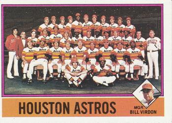 1976 Topps - Team Checklists #147 Houston Astros / Bill Virdon Front