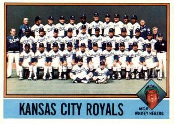 1976 Topps - Team Checklists #236 Kansas City Royals / Whitey Herzog Front