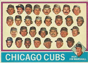 1976 Topps - Team Checklists #277 Chicago Cubs / Jim Marshall Front