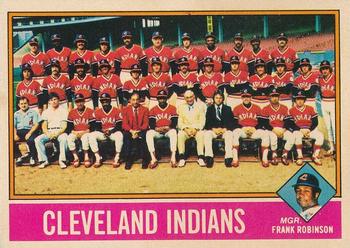 1976 Topps - Team Checklists #477 Cleveland Indians / Frank Robinson Front