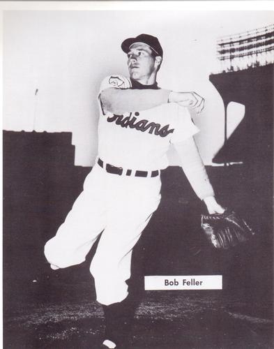 1956 Carling Black Label Beer Cleveland Indians #DBL-96F Bob Feller Front