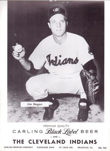 1956 Carling Black Label Beer Cleveland Indians #DBL-96G Jim Hegan Front